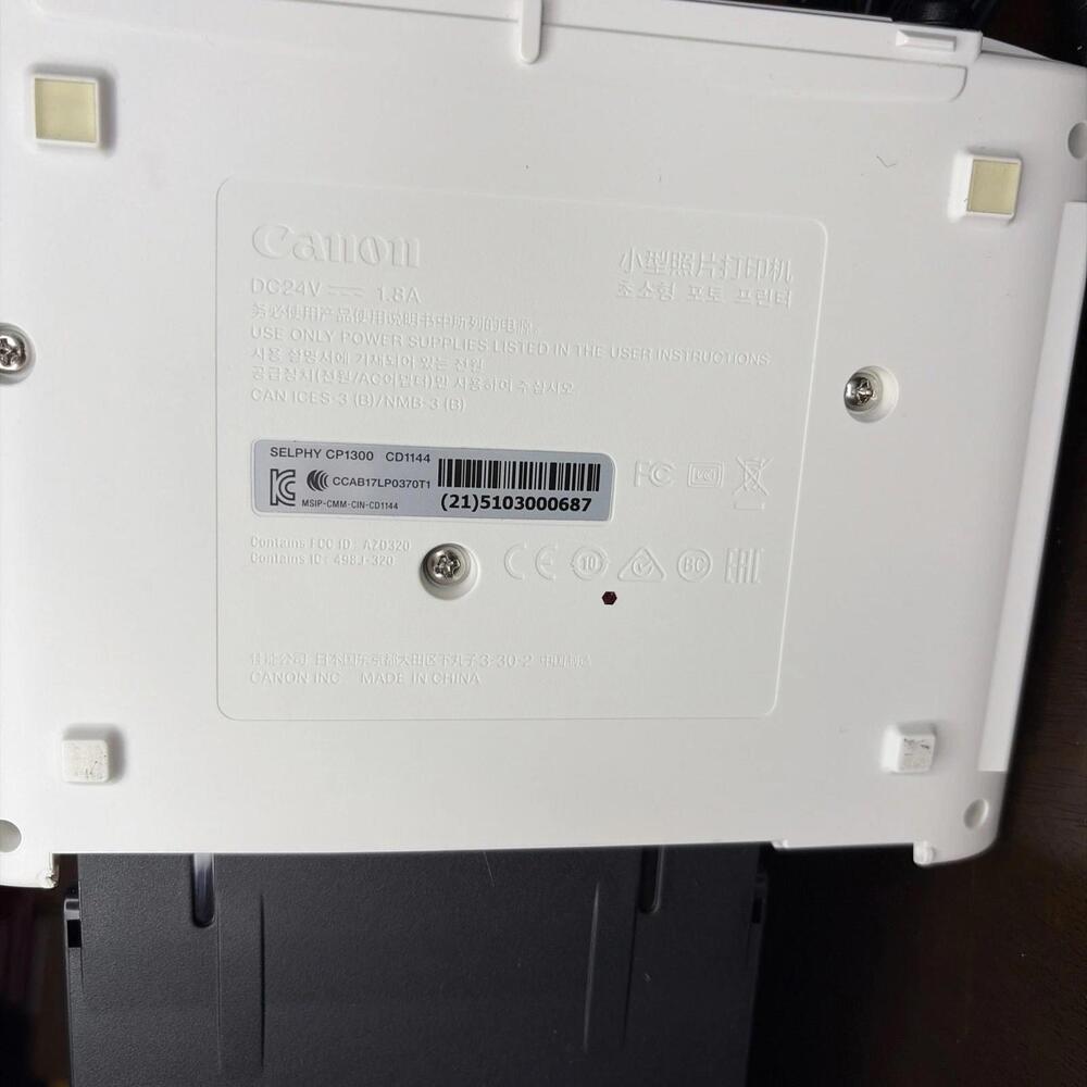 Canon SELPHY CP1300 Compact Photo Printer - White Postcard Size Print Not Tested - Picture 7 of 9